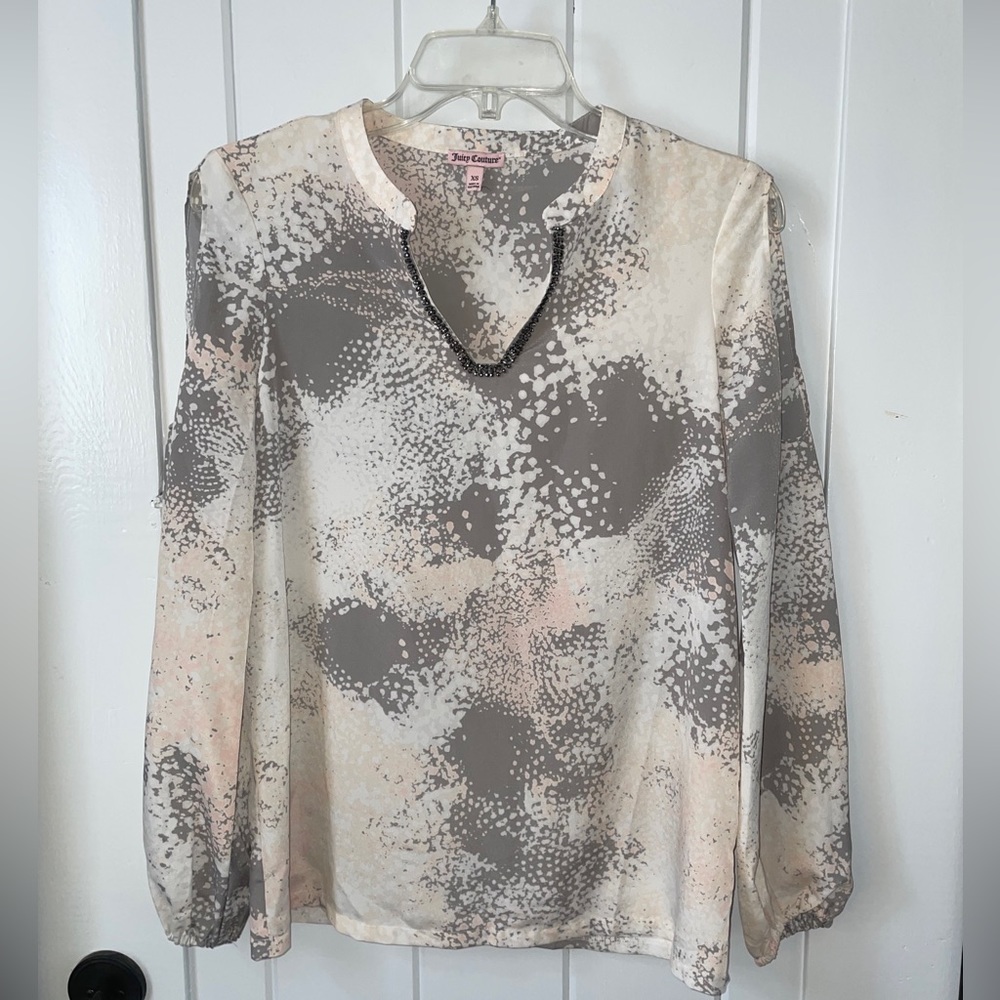 Pink Gray Juicy Couture Blouse XS